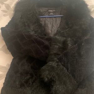Neslay sweater with fur trim